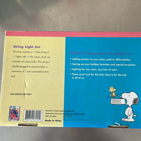 Vintage snoopy flying ace string light casings - Picture 3 of 4